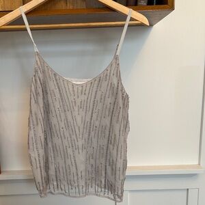 Talori Elegant Gray Beaded Women's Top large